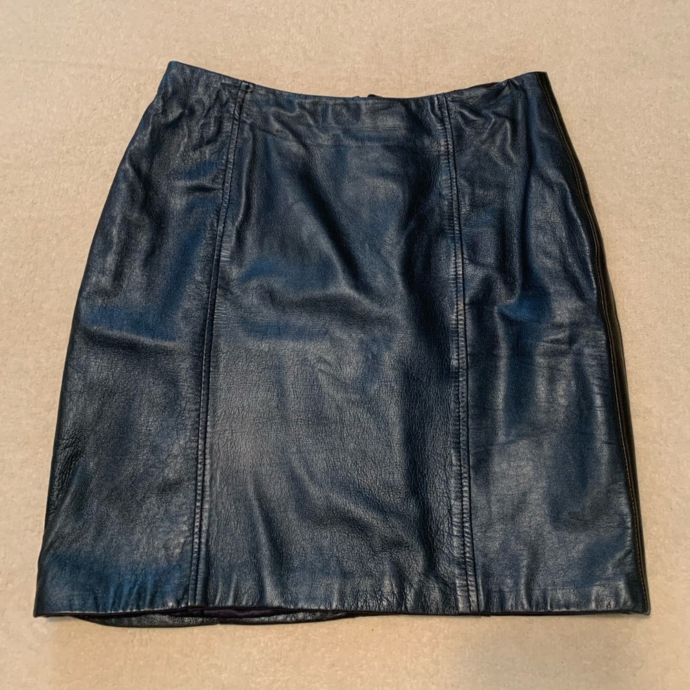 REAL leather skirt